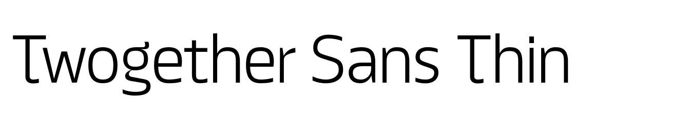 Twogether Sans Thin